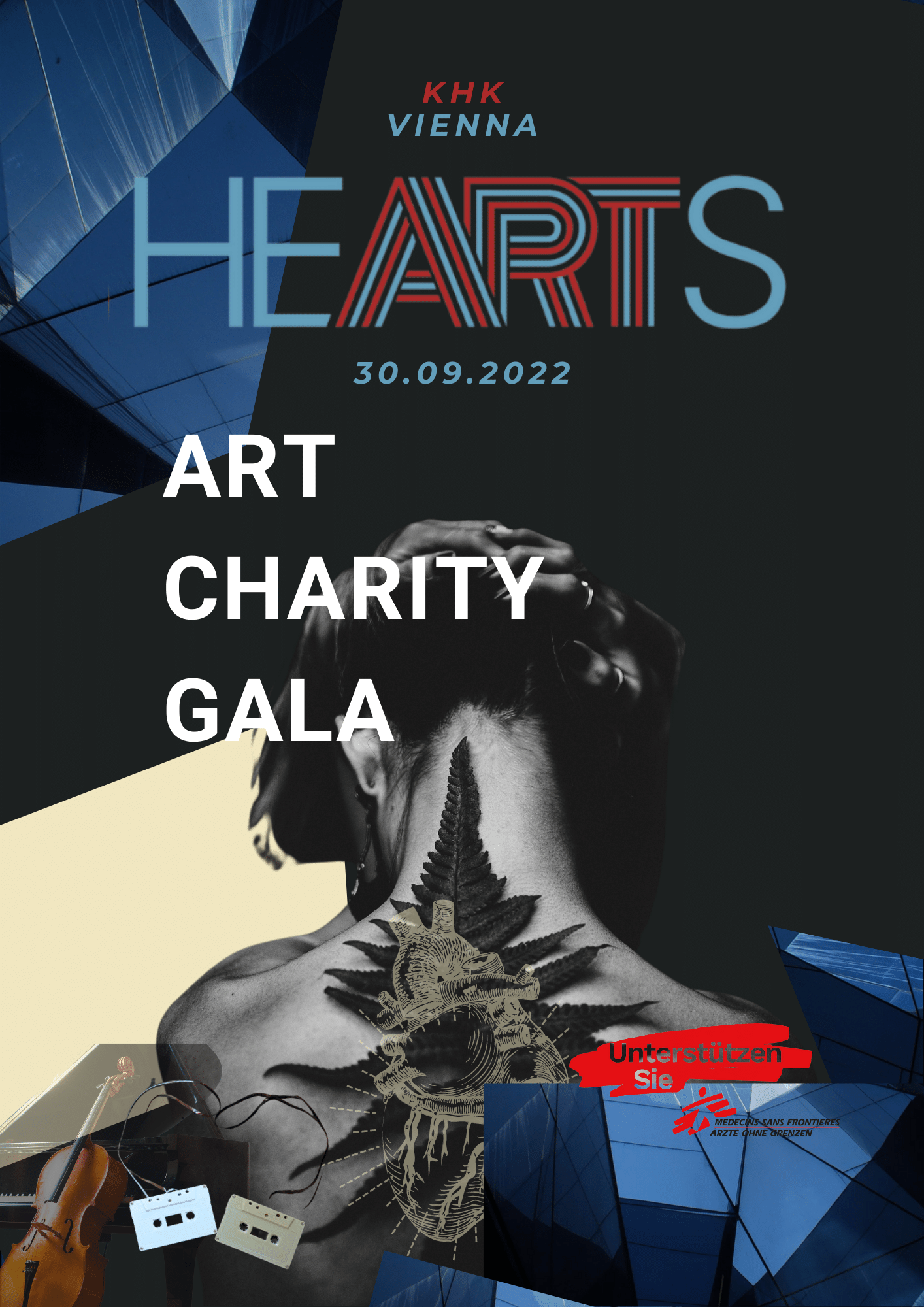 HEARTS Art Charity Gala Flyer